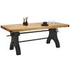 MATBORD INDUSTRIAL - svart/naturfärgad, Lifestyle, metall/trä (200/90/76cm) - Premium Living