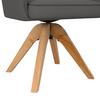 STOL MED ARMSTÖD LORELEI - grå/naturfärgad, Modern, trä/textil (58/87/63cm) - Bessagi Home