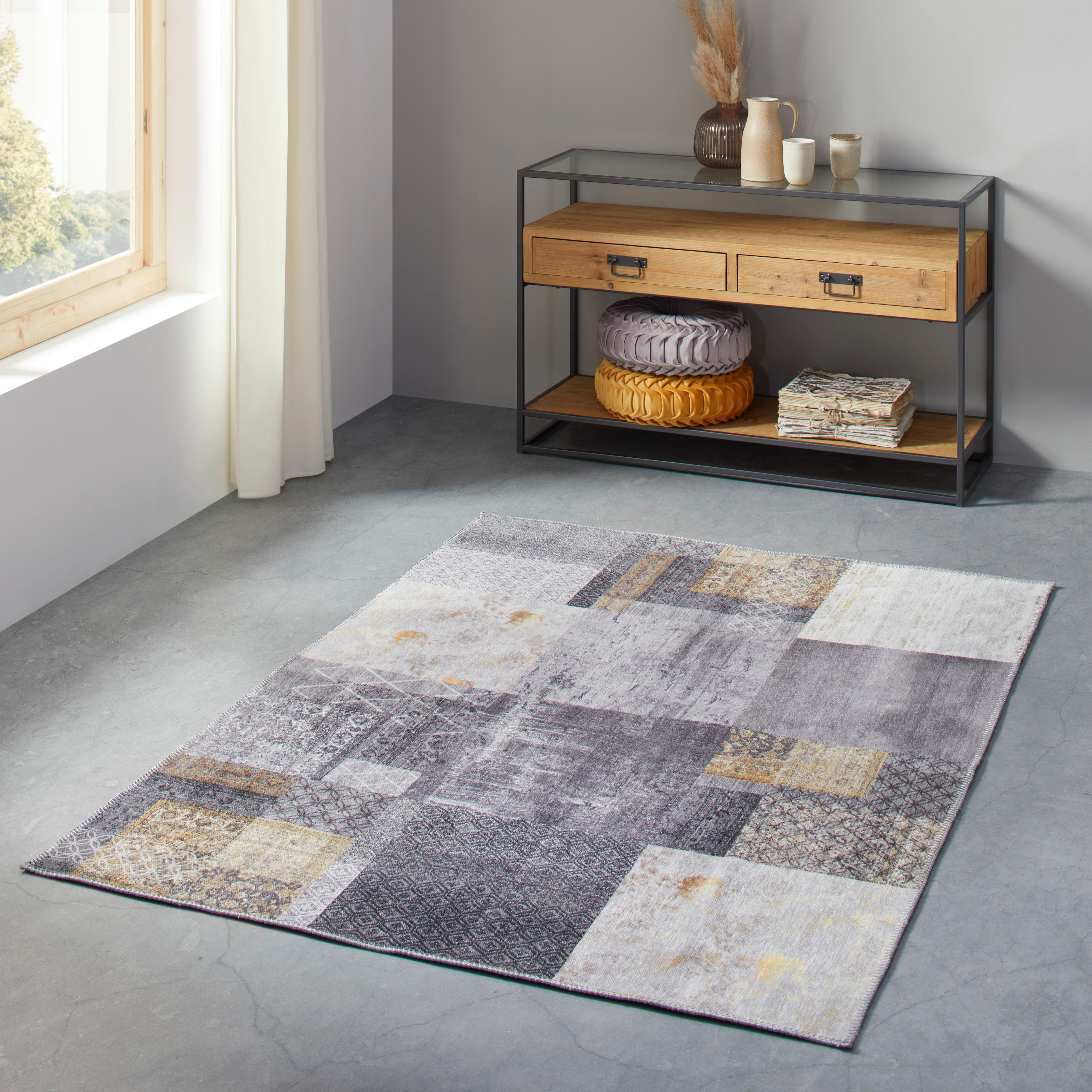 Síkszövött Szőnyeg Edessa 160/230cm - aranyszínű/szürke, Modern (160/230cm) - Mömax