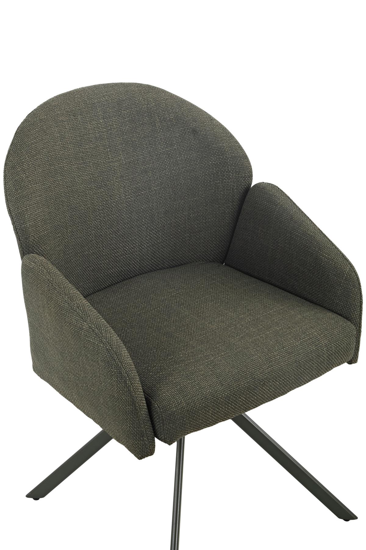 ARMLEHNSTUHL-SET HOLLY S 2ER-SET - Grün, MODERN, Textil (56,5/84/61cm) - MID.YOU