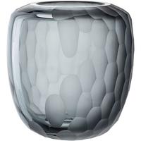 Vase Grau - Grau, KONVENTIONELL, Glas (16,50/17,50/16,50cm) - Leonardo