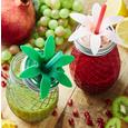 Trinkglas Pineapple in versch. Farben - Rosa/Mintgrün, Glas/Kunststoff (9/13,3cm) - Mömax modern living Trinkglas Pineapple in versch. Farben - Rosa/Mintgrün, Glas/Kunststoff (9/13,3cm) - Mömax modern living