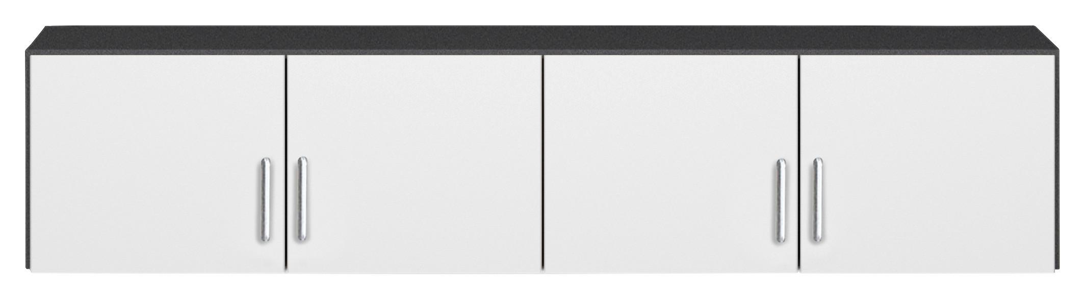 Nastavek Za Omaro Aalen, Bela, Siva, Š. 181 Cm - siva/bela, Konvencionalno, leseni material (181/39/54cm)