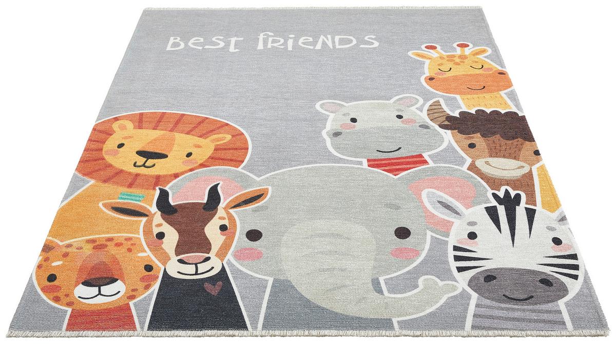 KINDERTEPPICH MY GRETA - Weiss/Multicolor, Trend, Textil (115/170cm) - Ben'n'jen
