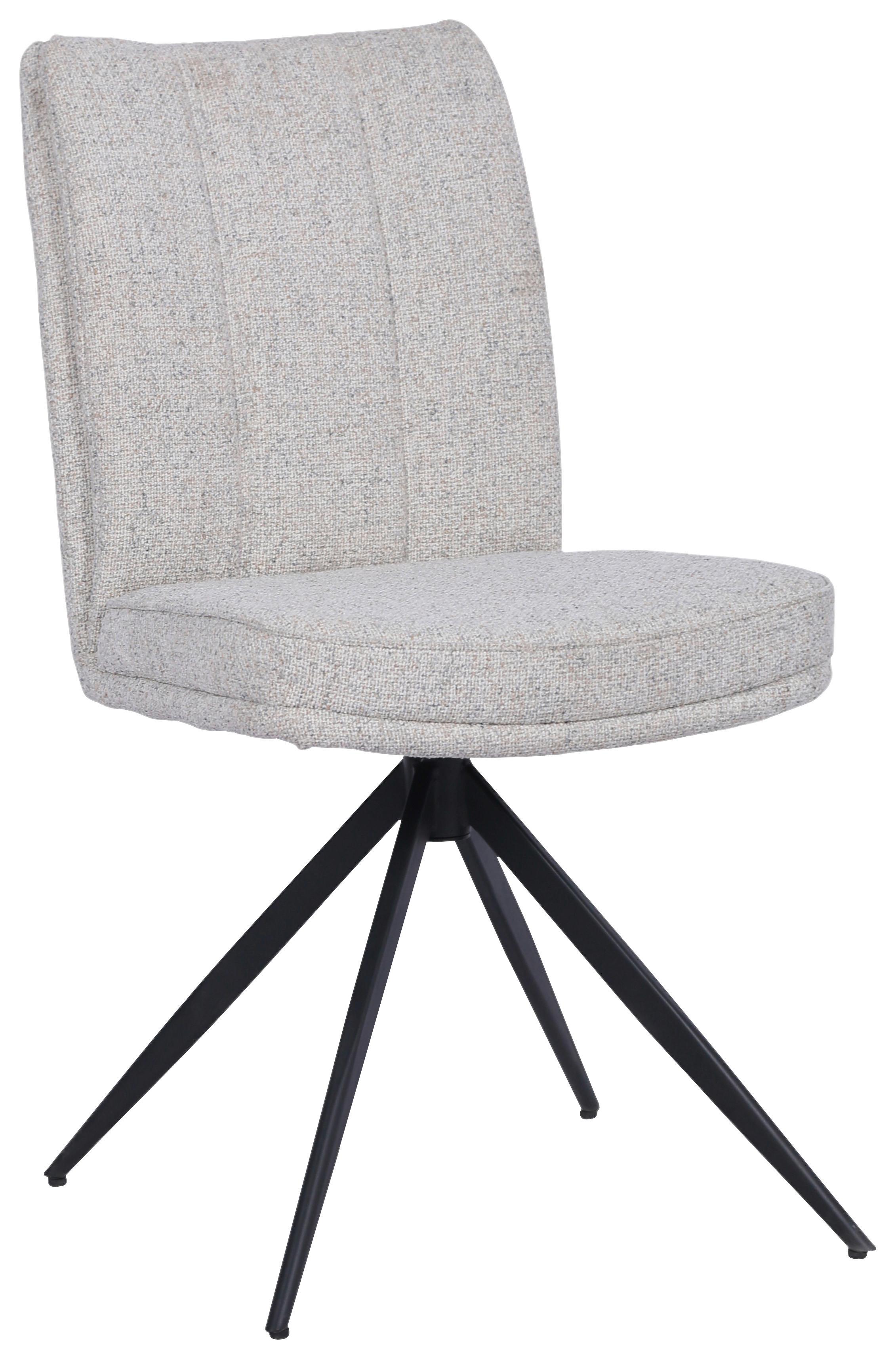 Stolica Leda - bež/crna, Moderno, drvo/metal (51/89/64cm) - Premium Living