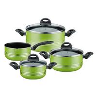 Set Posod Milano Green, 4-Delni - svetlo zelena, Basics, kovina - GSW