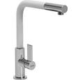 Spültischarmatur Neptun in Weiß/Chrom - Weiß, LIFESTYLE, Metall (29,1cm)