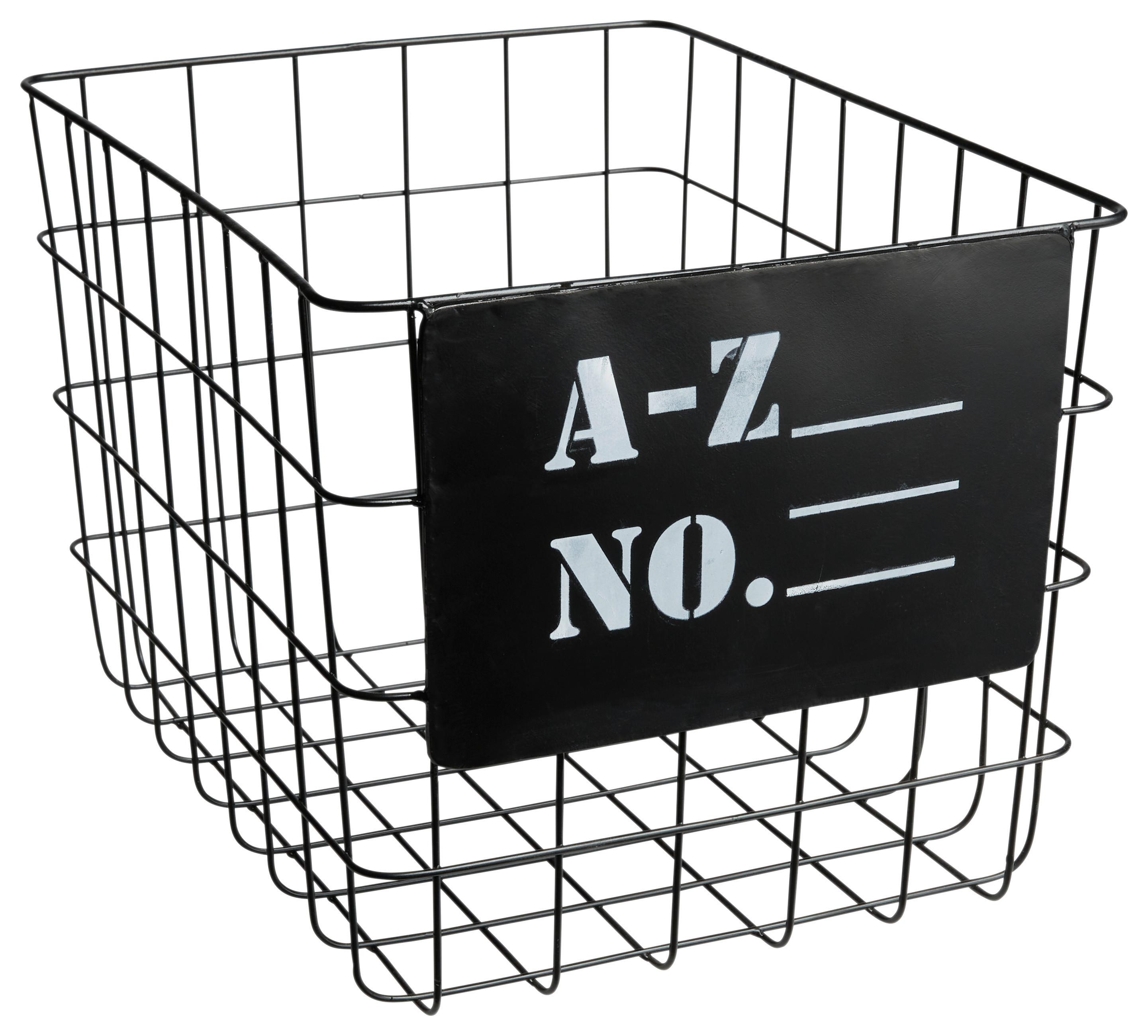 Coș Mode - negru, Lifestyle, metal (41/35/28cm) - Modern Living