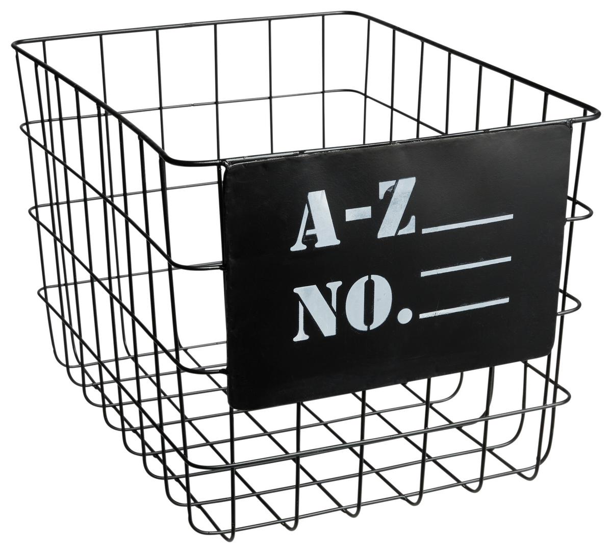 Coș Mode - negru, Lifestyle, metal (41/35/28cm) - Modern Living