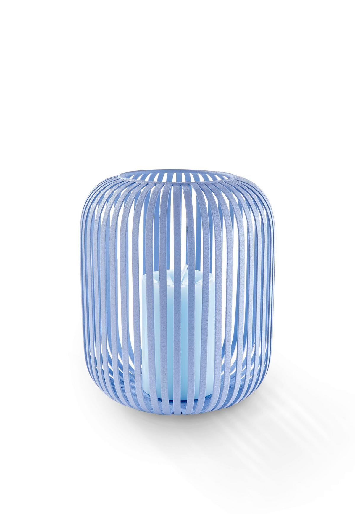Laterne Lig Small Pastellblau - Pastellblau, Basics, Metall (20,5/23cm) - FYNCH-HATTON