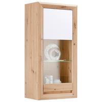 Vitrină KASHMIR NEW - alb/străveziu, Modern, material pe bază de lemn (57/119/36cm) - Modern Living