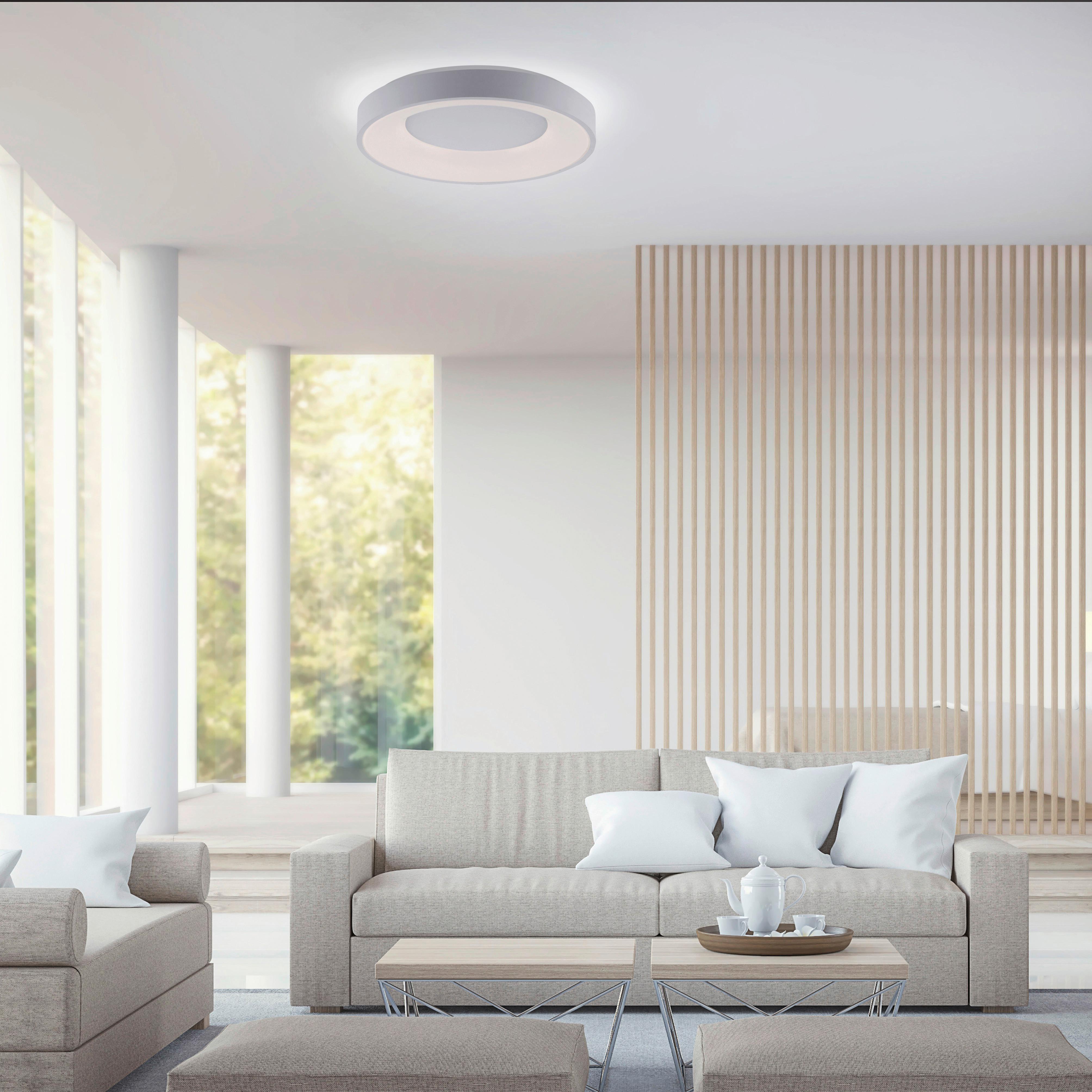 LED-Deckenleuchte Anika max. 30 Watt - Weiß, Basics, Kunststoff/Metall (48/48/8cm)