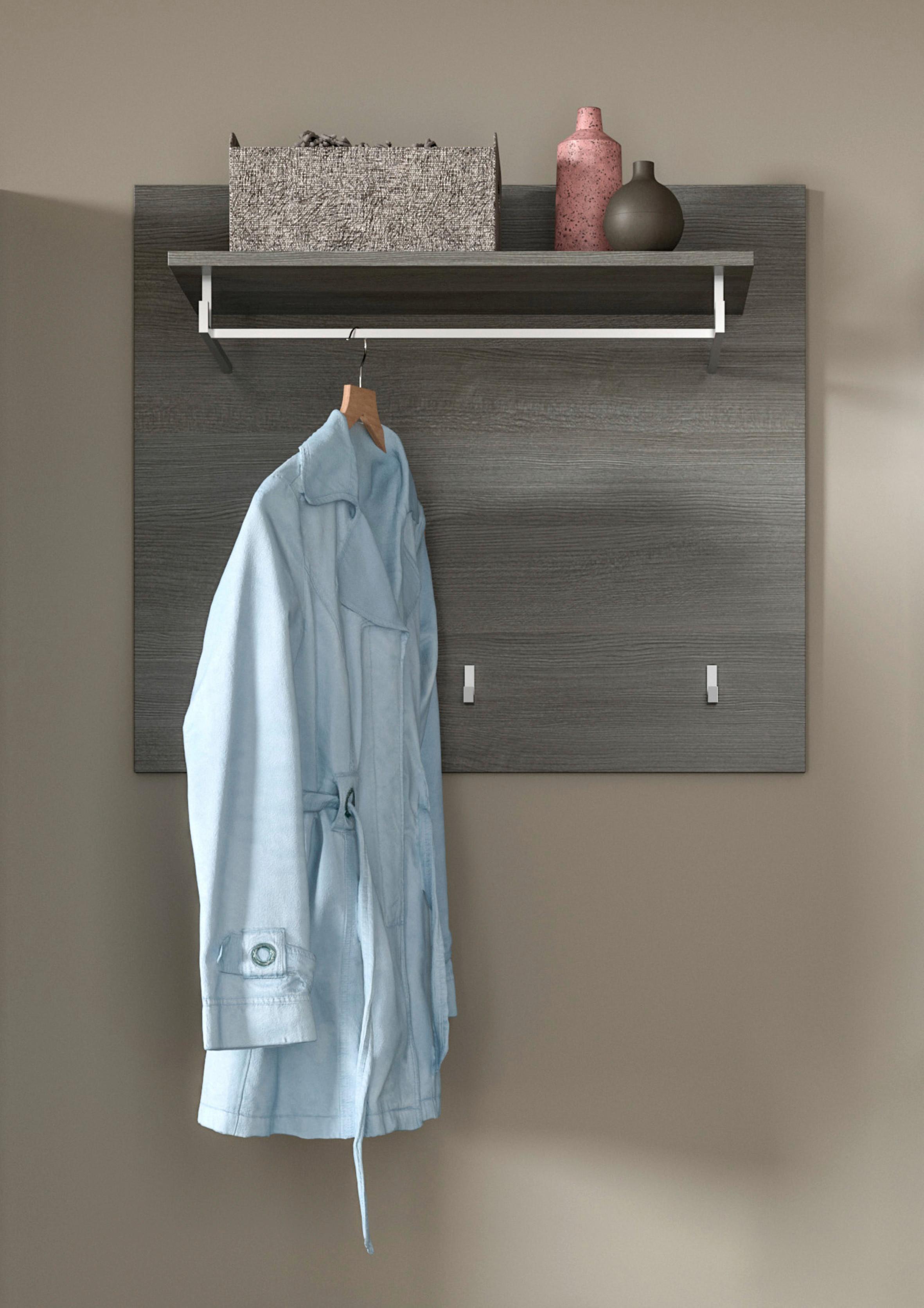 Zidni Panel Salsa - bijela visoki sjaj, Design, drvni materijal (80/70/27cm) - Modern Living