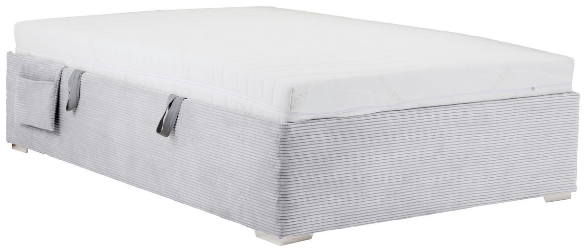 PAT REMI DECOR GRI DESCHIS - gri deschis/culoare natur, Konventionell, lemn/textil (140/200cm) - Mömax