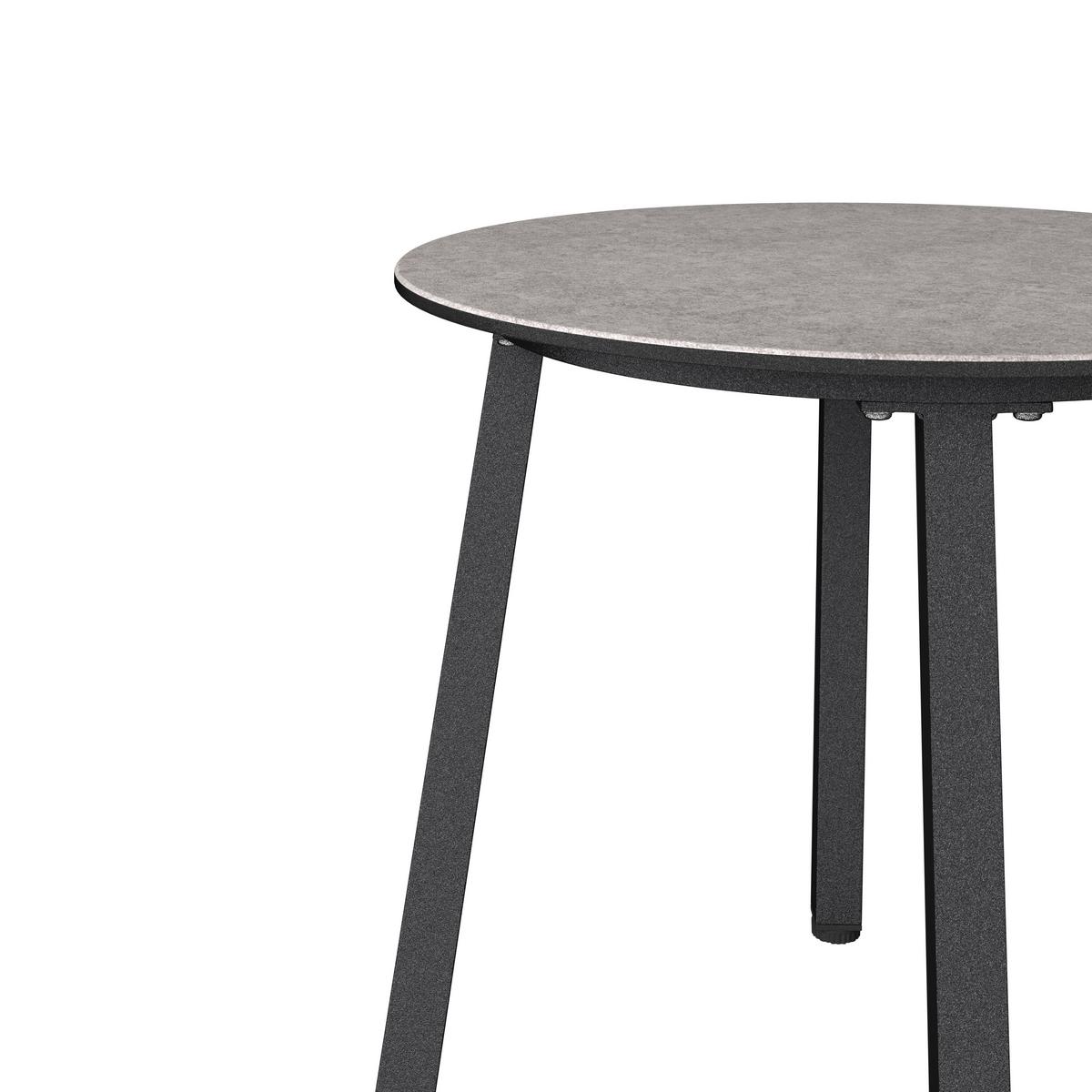 Loungegarnitur Doha Anthrazit/Hellgrau/Naturfarben - Anthrazit/Hellgrau, MODERN, Glas/Kunststoff