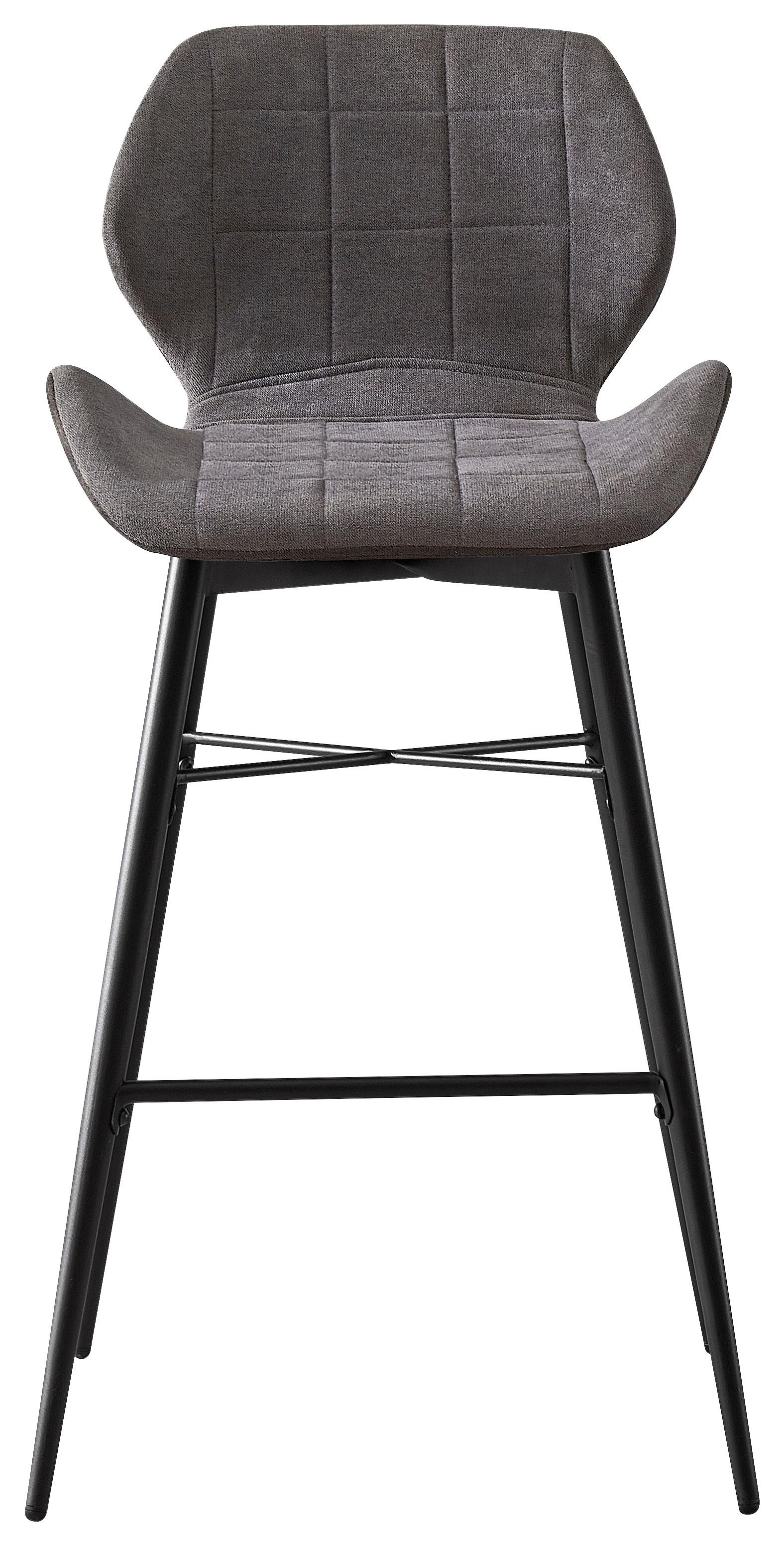 Barska Stolica Neapel - siva/tamno siva, Moderno, metal/tekstil (50/99,5/58cm) - Modern Living