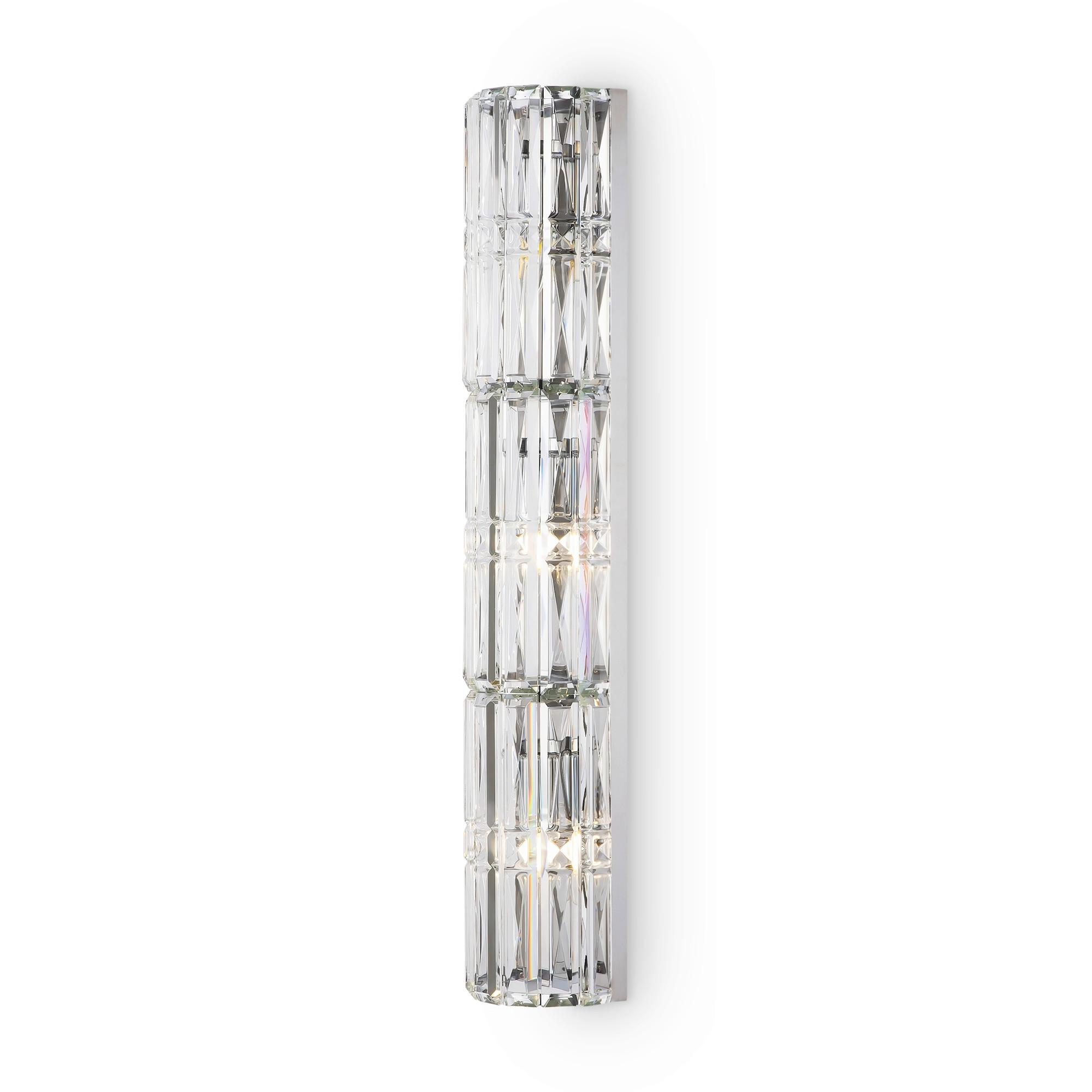 Wandleuchte Facet Chromfarben max. 60 Watt - Chromfarben/Transparent, Trend, Glas/Metall (13/10/75,2cm) - MAYTONI