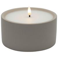 LED-Kerze Karen Grau - Grau, Modern, Naturmaterialien/Kunststoff (15/7,5cm) - Mömax