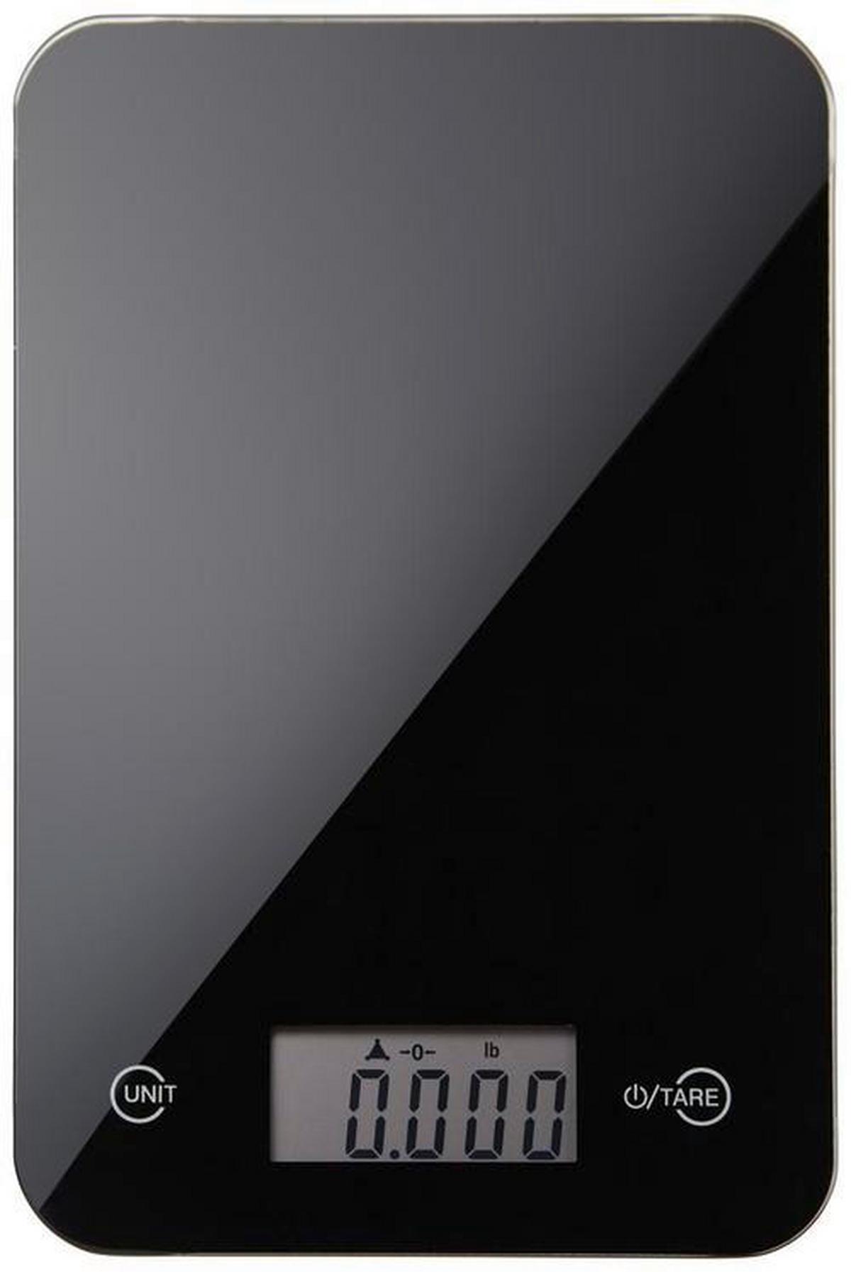 Cântar de bucătărie Emmy - antracit, Modern, sticlă (15/2,5/23cm) - Modern Living