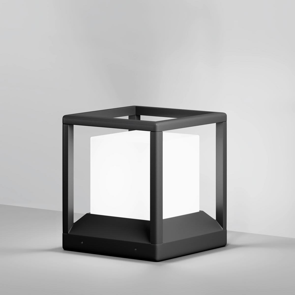 Wegeleuchte O455fl-01gf - Dunkelgrau, Design, Kunststoff/Metall (22,7/22,7/25,5cm) - MAYTONI