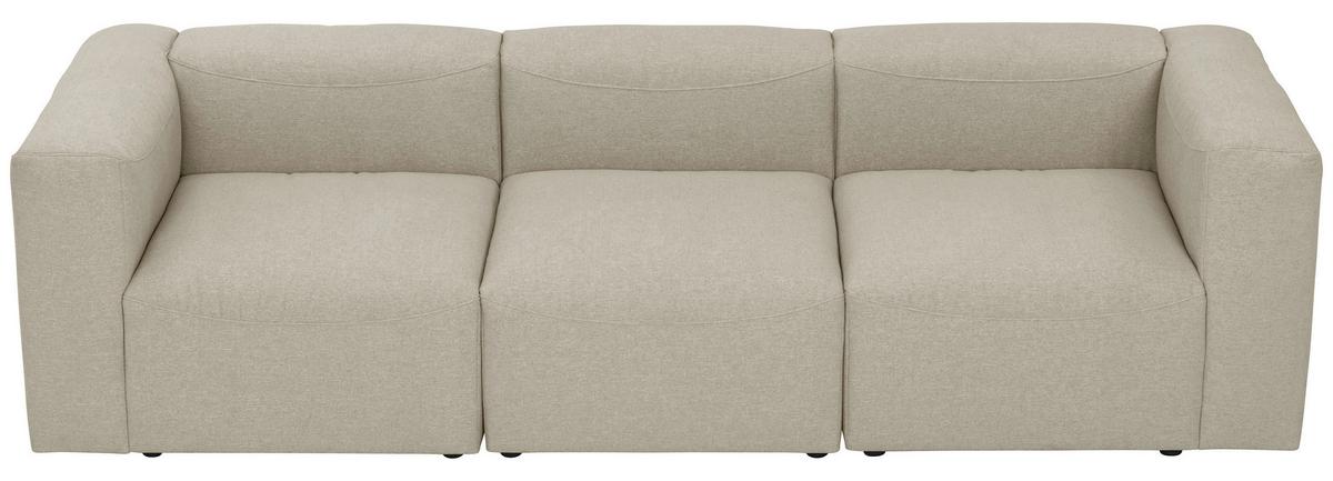 3-SITZER-SOFA LENA - Creme, Design, Kunststoff/Textil (275/73/100cm) - Max Winzer