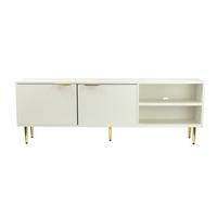 Comodă Joasă Wl7.771 - alb, Design, material pe bază de lemn (150/39/51cm) - Livetastic