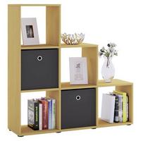 Predelna Stena Nitas, Bukev - črna/barve bukve, Konvencionalno, umetna masa/leseni material (107,5/104,5/29cm) - MID.YOU