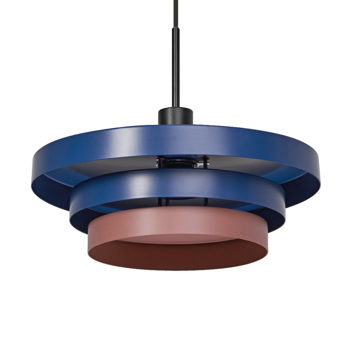 LAMPA WISZĄCA DECOR LAYERS PENDANT E27 BL - różowy/niebieski, Basics, metal (40/136cm) - Osram