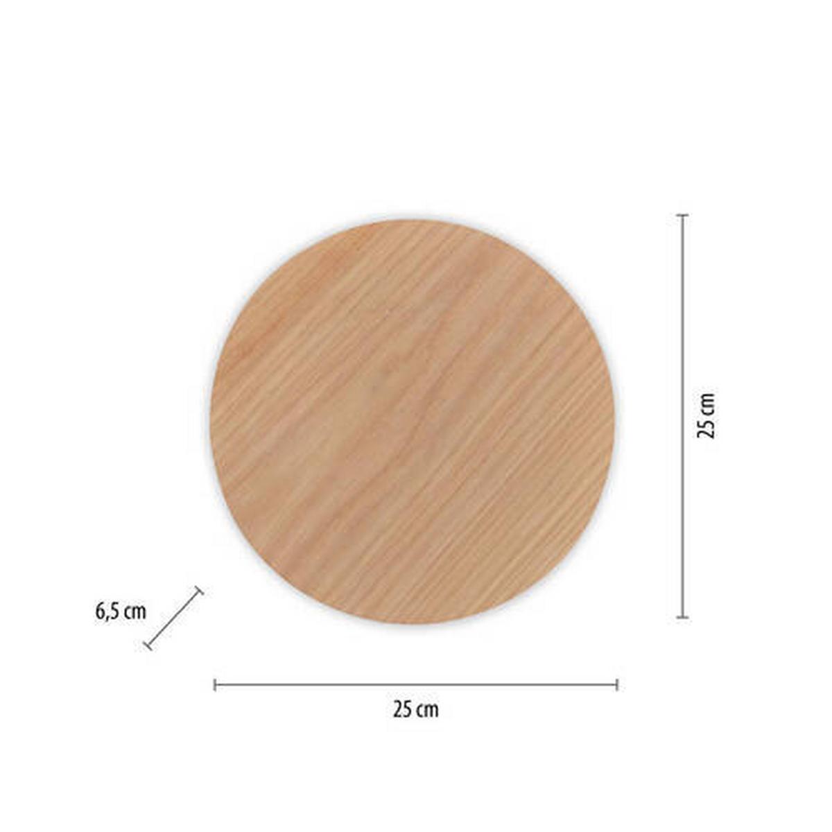 KINKIET AKUMULATOROWY 8153-79 AKKU PUNTUA - kolor dębowy, Natur, tworzywo sztuczne/metal (25/6.5/25cm) - Paul Neuhaus