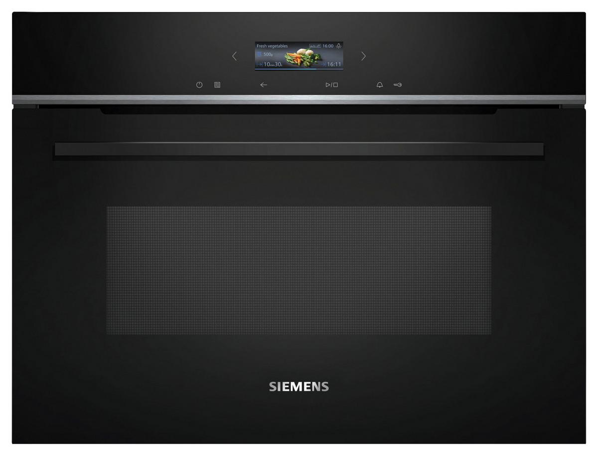 Einbaumikrowelle CE732GXB1 Schwarz/Edelstahlfarben - Edelstahlfarben/Schwarz, Metall (59,4/45,5/56,4cm) - Siemens