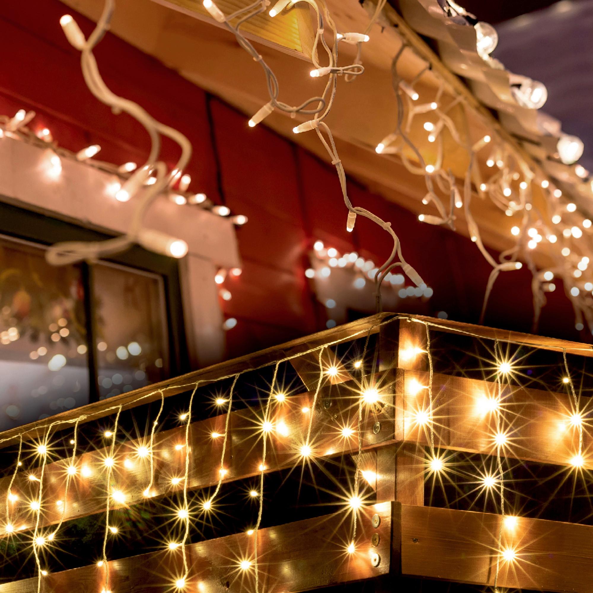 Fényfüggöny Melegfehér 30m / 900db Led - fehér, műanyag (3500cm)