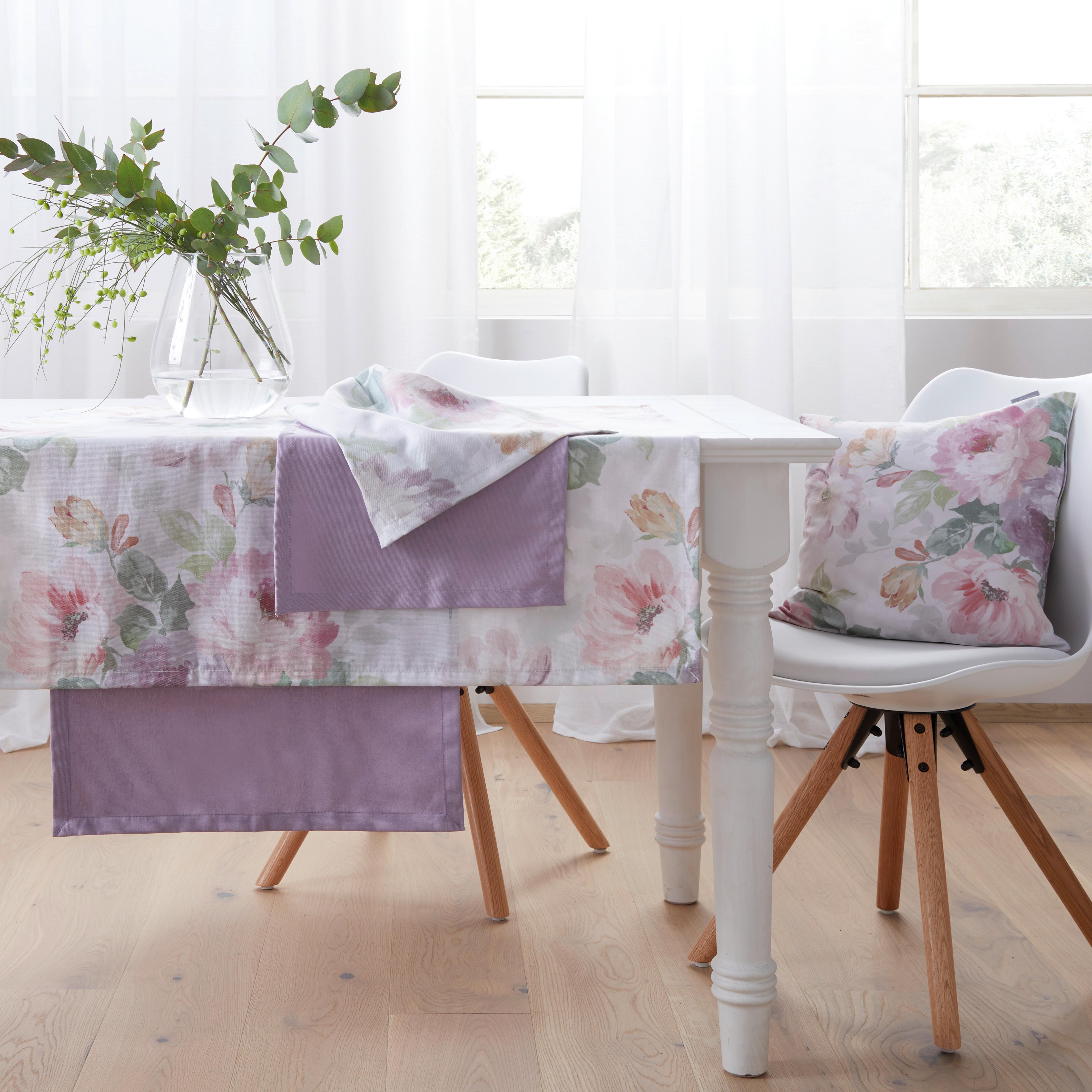 Asztali Futó Steffi - mályva, textil (45/150cm) - Modern Living