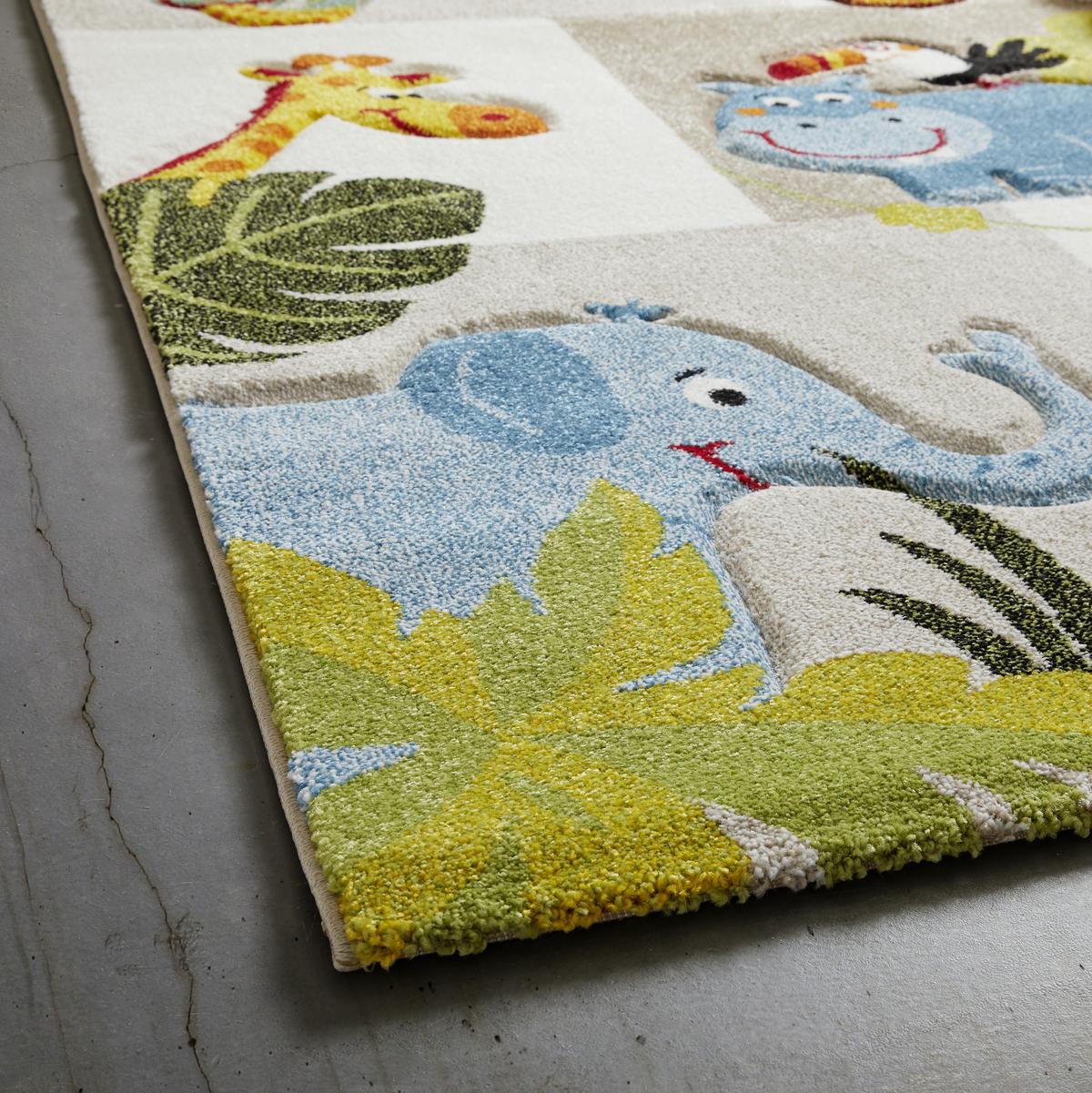 Kinderteppich Jungle in Bunt ca. 120x170cm - Multicolor, Textil (120/170cm) - Mömax