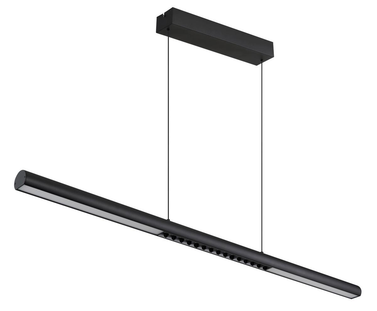 LED-HÄNGELEUCHTE 17018S  CODY - Opal/Schwarz, Design, Kunststoff/Metall (120/8/150cm) - Globo