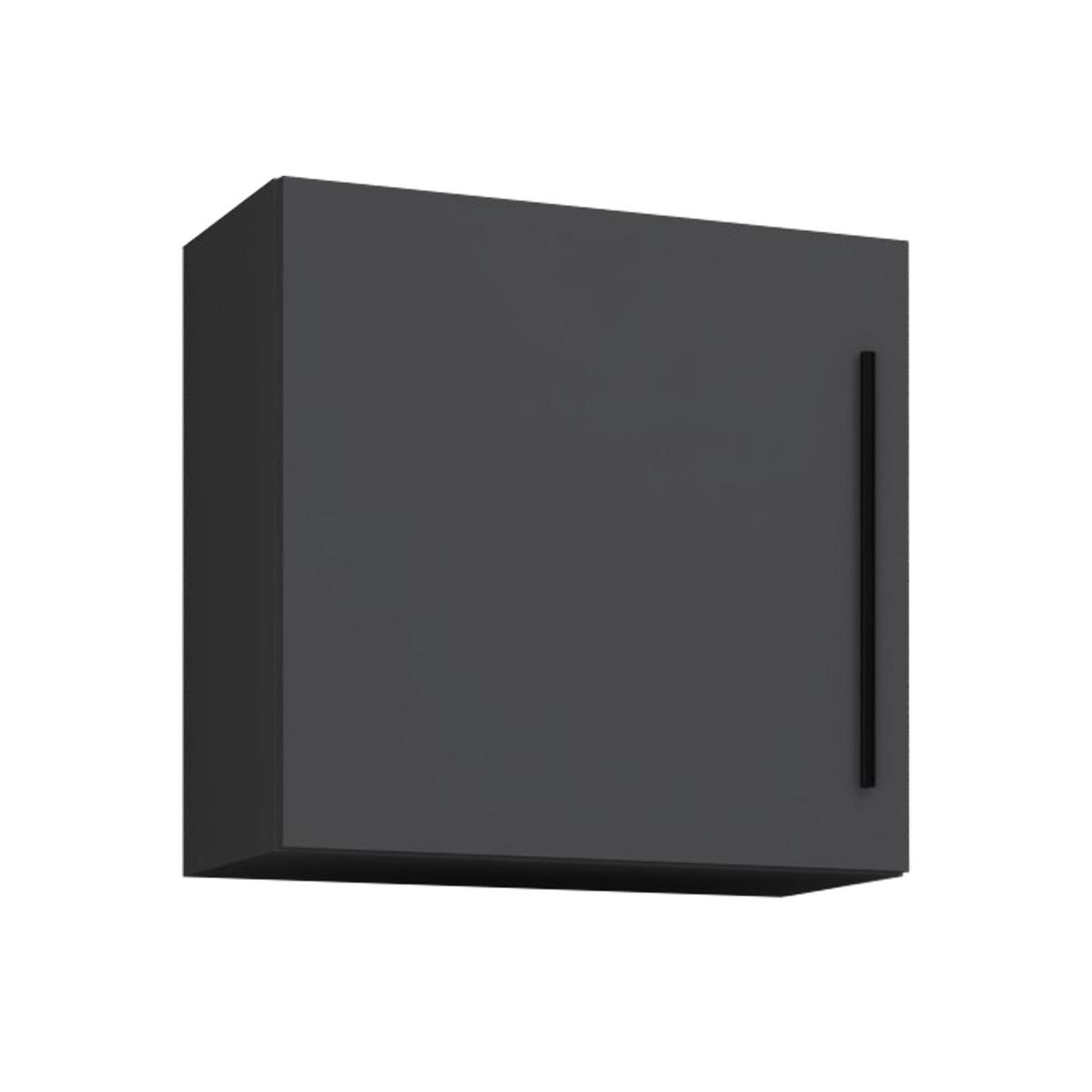 Viseči Element Arila M, Siva - črna/antracit, Moderno, kovina/leseni material (50/50/30cm) - MID.YOU