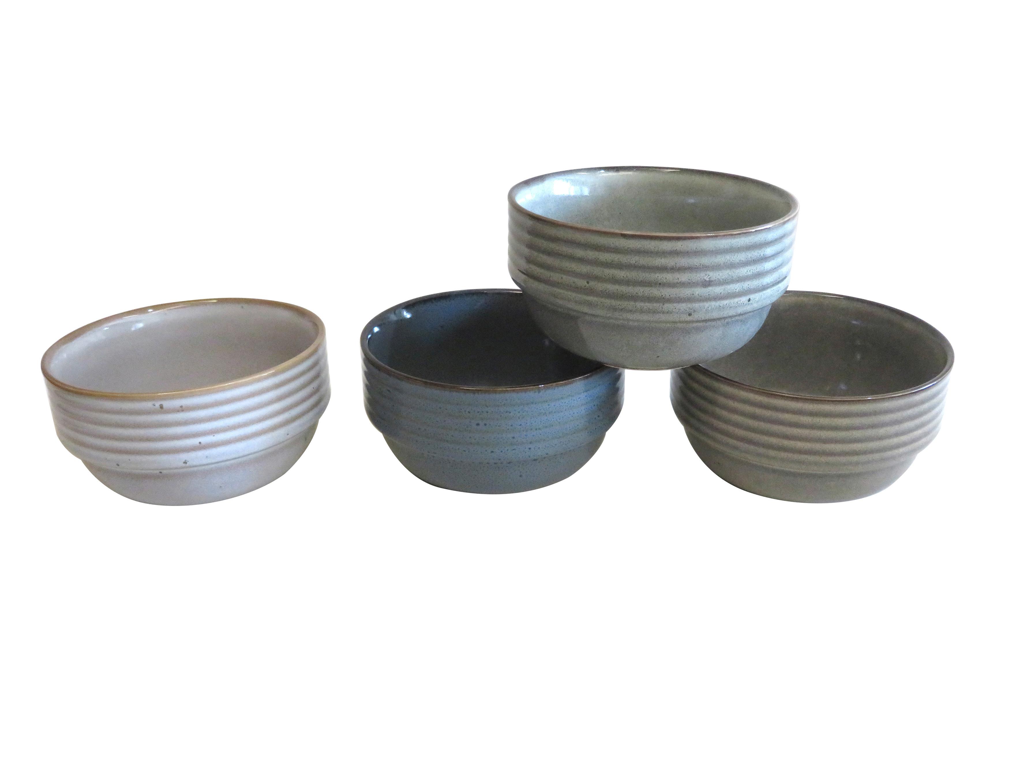 Set Posod Moody - svetlo modra/bela, Konvencionalno, keramika (14/8cm) - Mömax