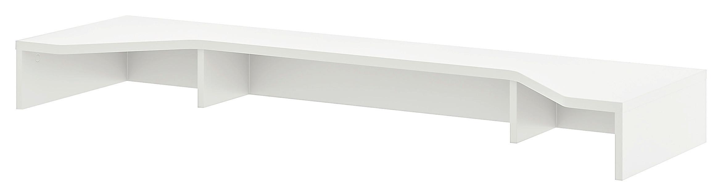 Schreibtischaufsatz Big Profi Office Weiss - Weiss, Modern, Holzwerkstoff (137/14/40cm) - Mömax