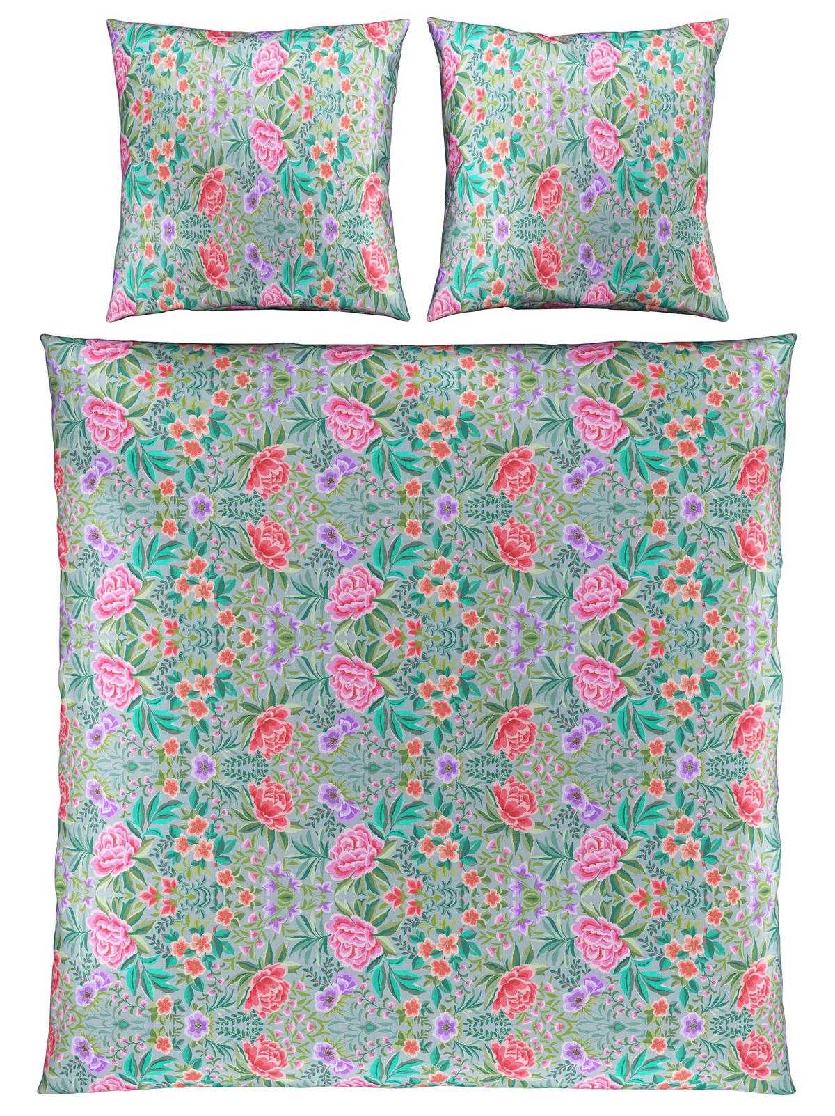 Bettwäsche Vivien XXL Multicolor ca. 200x200cm - Multicolor, ROMANTIK / LANDHAUS, Textil (200/200cm) - Mömax