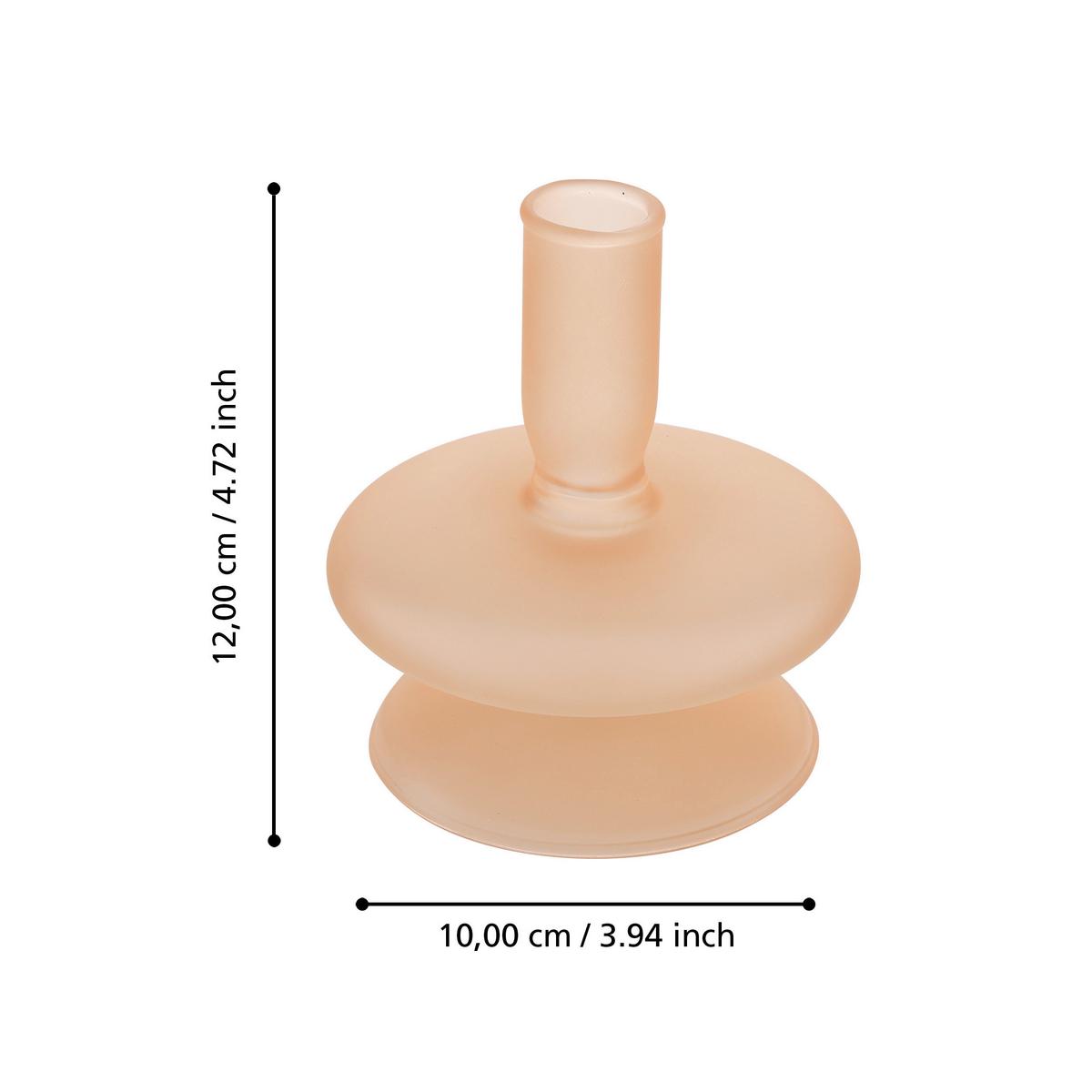 Stabkerzenhalter Molume Pink - Pink, LIFESTYLE, Glas (10/12cm)