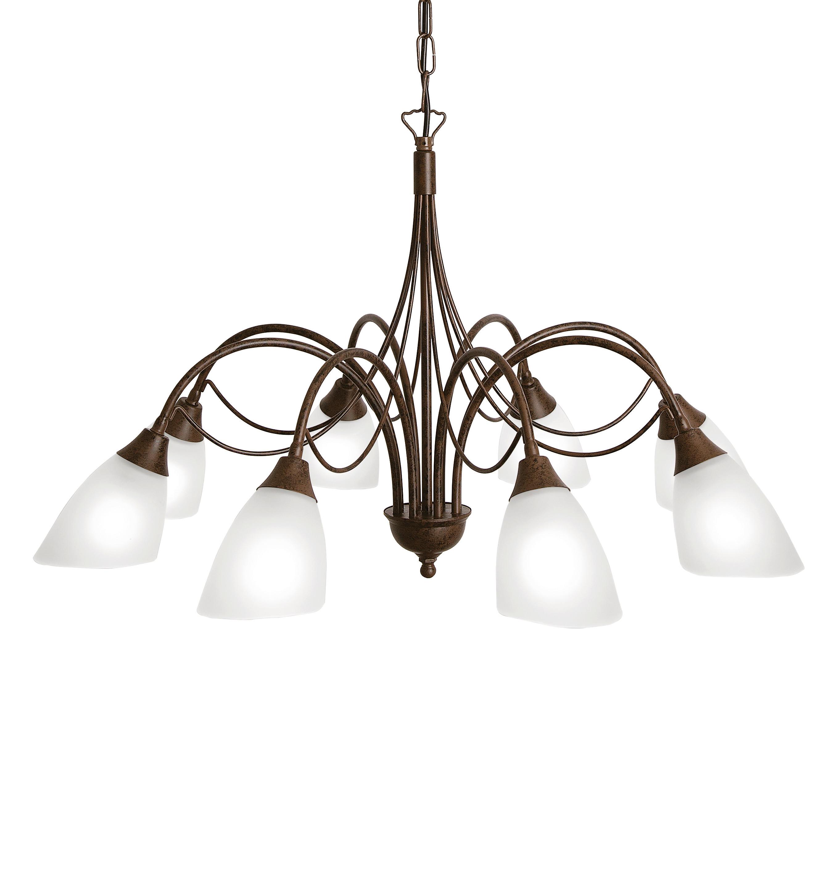 LAMPA WISZĄCA 1780/8/02 GOLD - kremowy/biały, Konventionell, metal/szkło (70/104cm) - Sonax