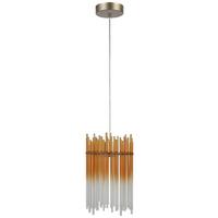 Függőlámpa Stab 1 Égős - Pezsgő/borostyánszínű, Modern, műanyag/üveg (20/150cm)