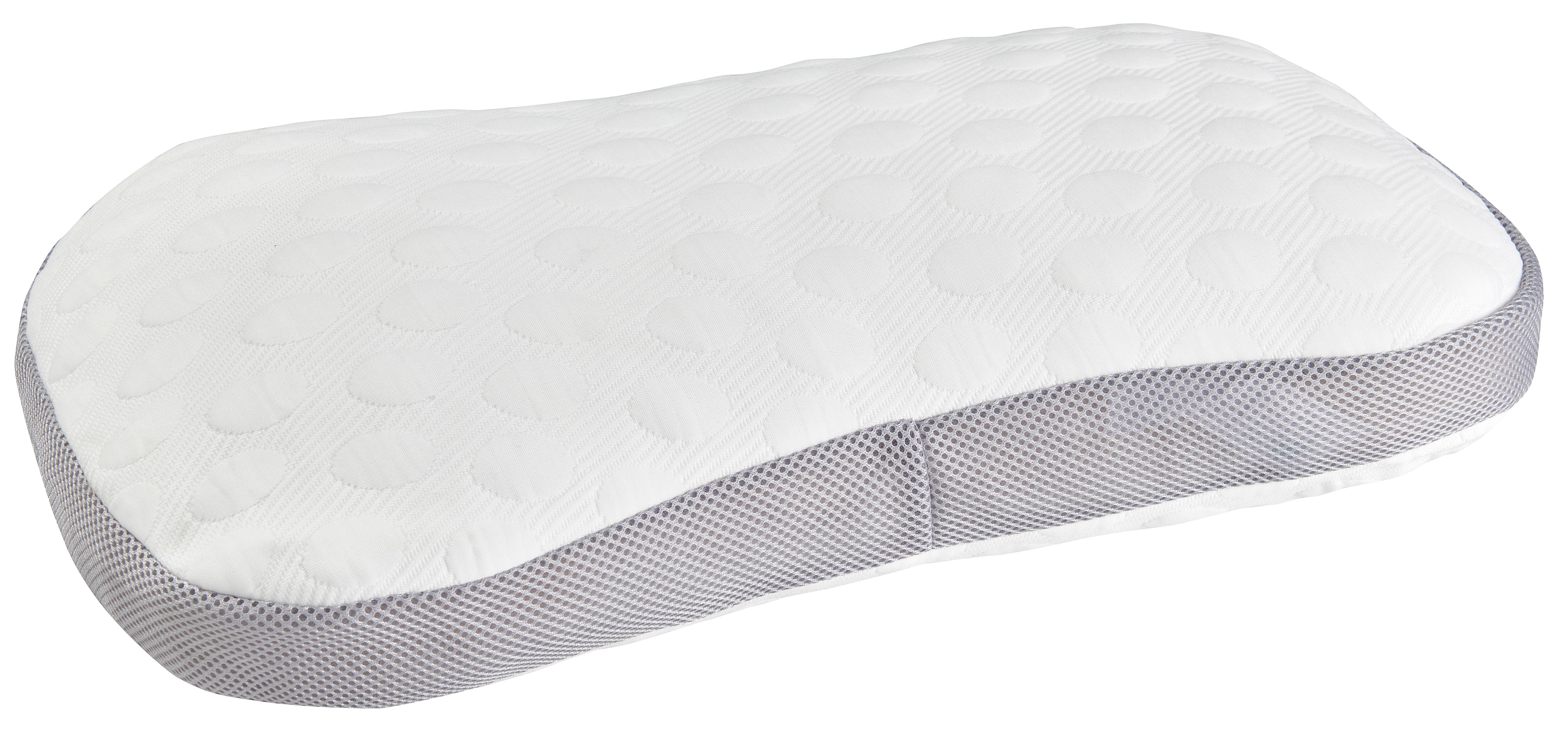 Nackenkissen Lucy in Weiss ca. 36x60cm - Weiss, Textil (36/60cm) - Nadana