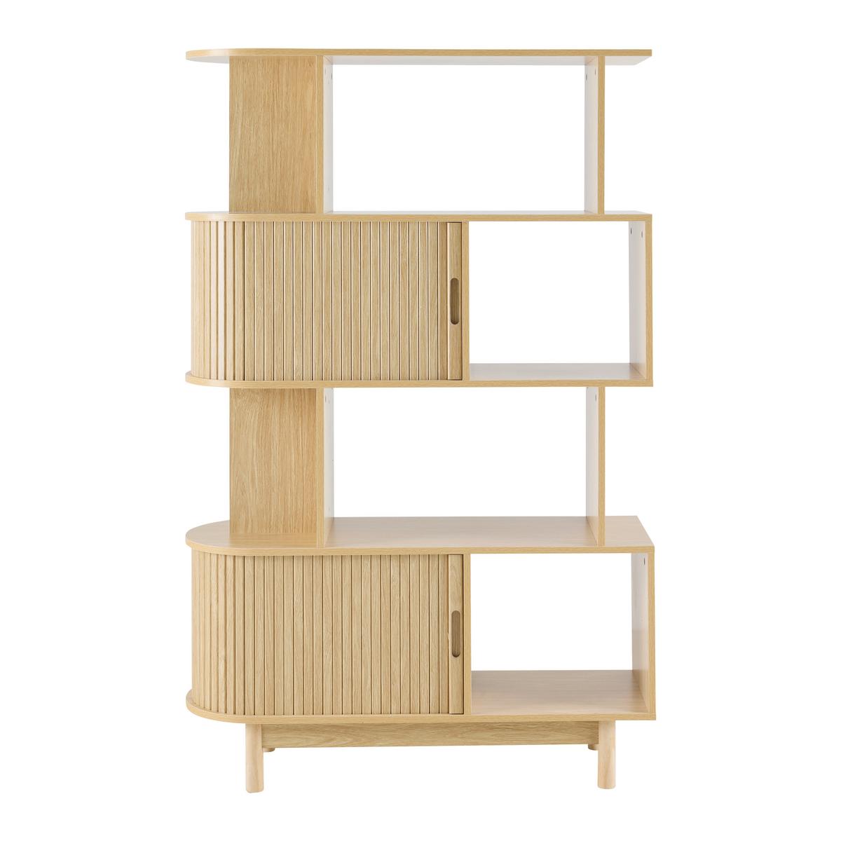 Etajeră SKANDY - culoare natur, Modern, lemn/material pe bază de lemn (100/156/35cm) - Modern Living