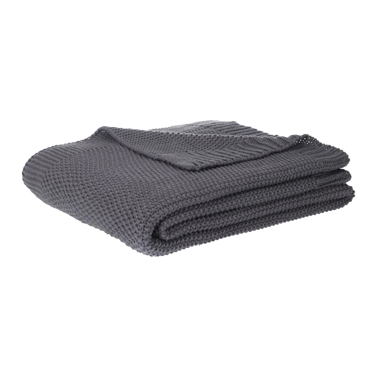 Decke Olli Grau ca. 130x170cm - Grau, Modern, Textil (130/170cm) - Modern Living
