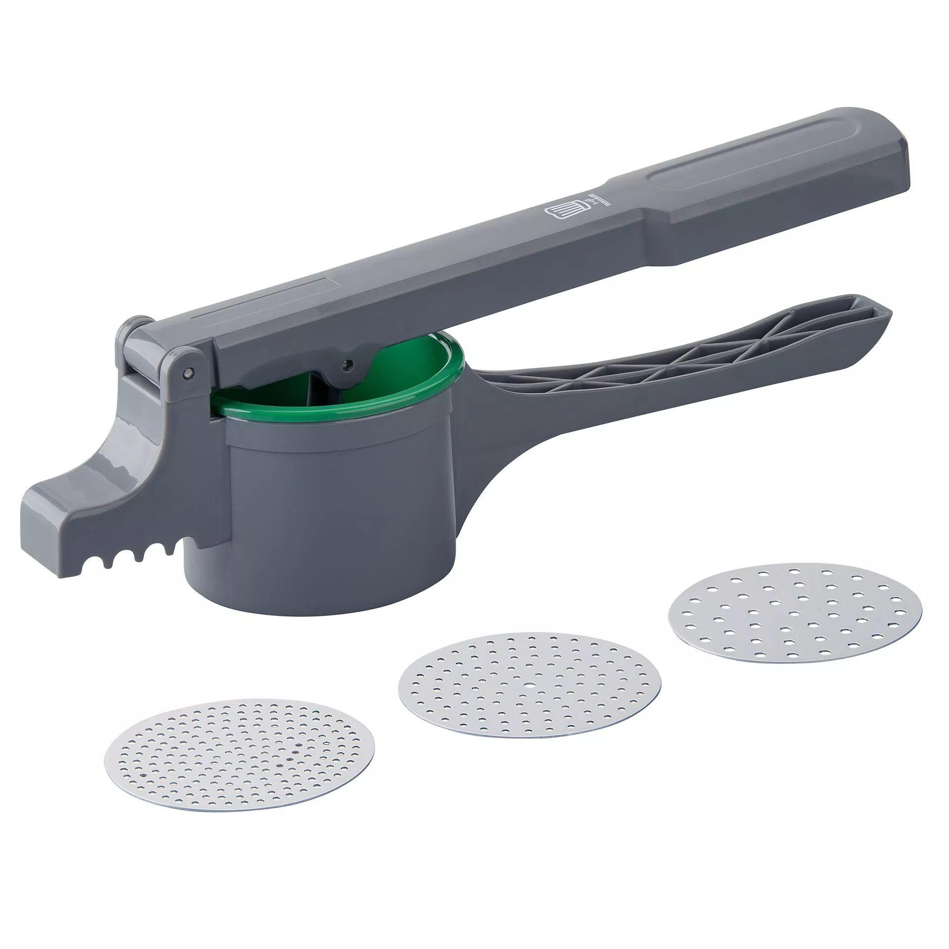 PRASA DO ZIEMNIAKÓW 23435 - zielony/ciemnoszary, Design, tworzywo sztuczne/metal (35cm) - Chefkoch+Fackelmann