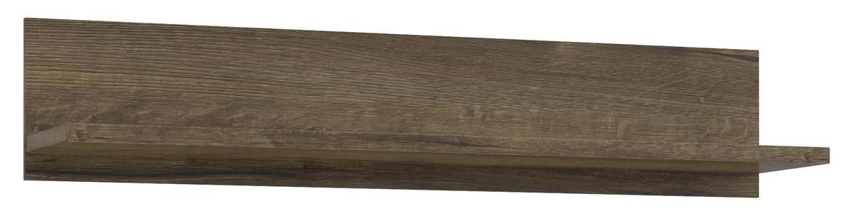 Nyitott Falipolc Lacjum Lcjb01-D53 - tölgyfa, Modern, faalapú anyag (150/29,6/27,1cm)