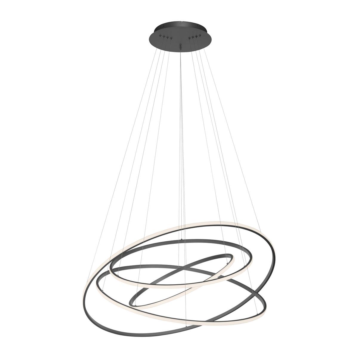 LAMPA ZWIESZANA LED 2124-13 TESSARA - Design, tworzywo sztuczne/metal (109/109/300cm) - Paul Neuhaus