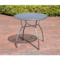 Gartentisch Toulouse Grau Stahl ca. 80x80x74cm - Grau, Basics, Metall (80/80/74cm) - Gardenson