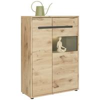 Vitrine Bellano Viking Oak - MODERN, Holzwerkstoff (90/128/38cm) - Mömax
