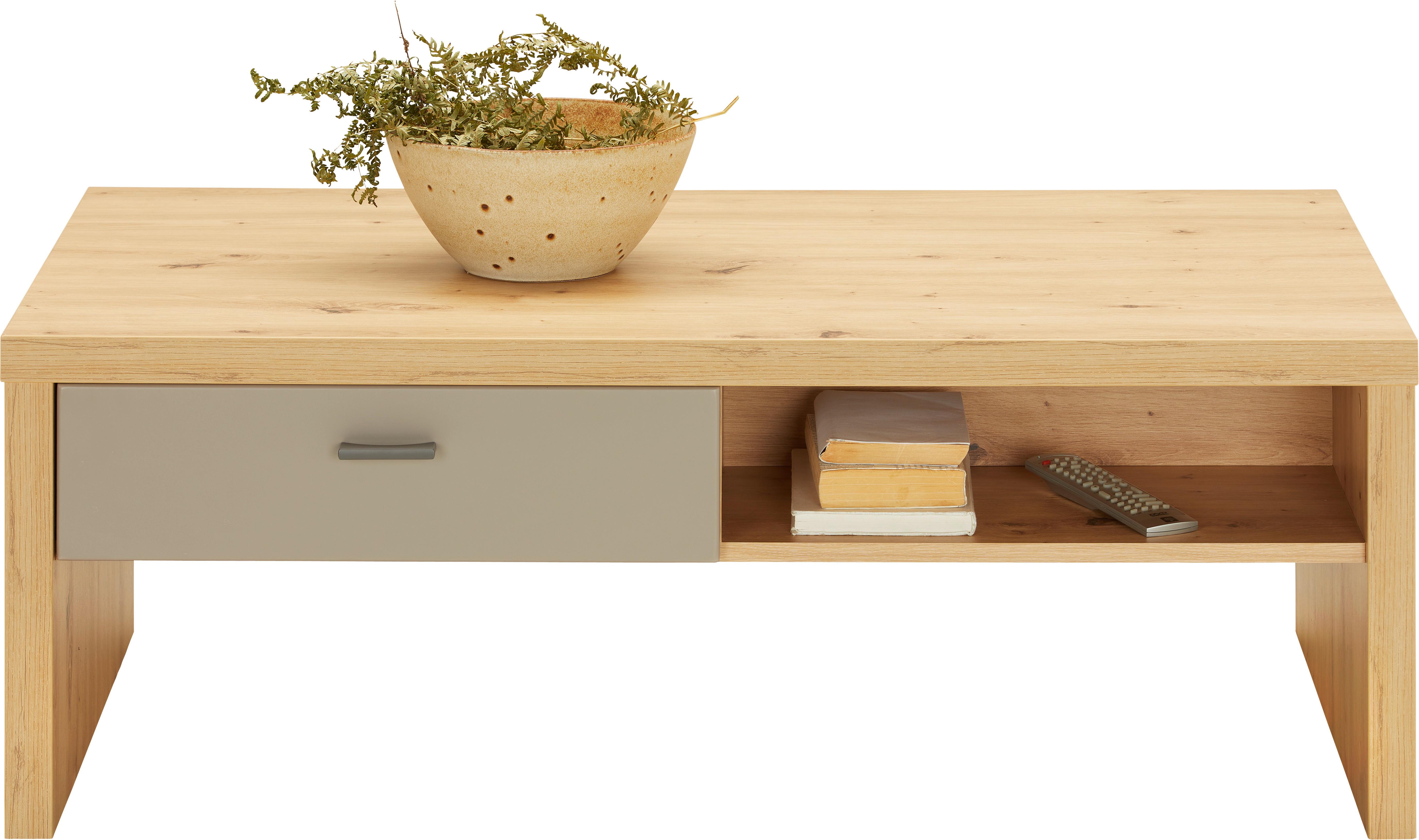 Couchtisch in Eichefarben ca. 110x40x64cm - Eichefarben, MODERN, Holzwerkstoff (110/40/64cm) - Modern Living